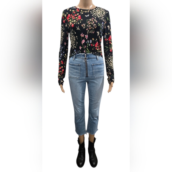 Denim Forum Blue Cropped Jeans - Picture 5 of 9